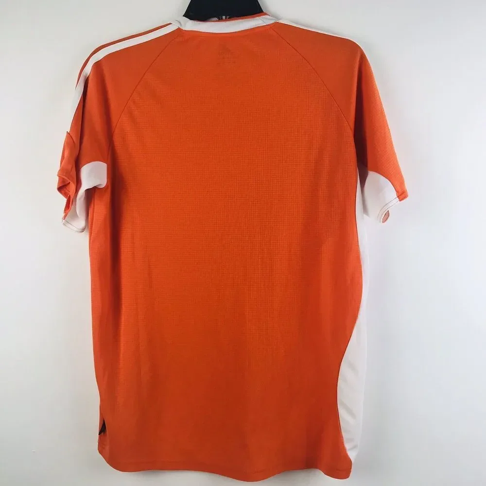 Adidas Mens S Soccer Jersey Orange White‎ Climalite Graphic
